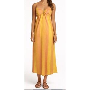 Show Me Your Mumu Magnolia Sun Kissed Stripe Midi Dress  M Bohemian Festival